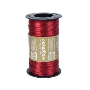 Fita De Cetim Progresso 7Mm Com 100 Metros Vinho