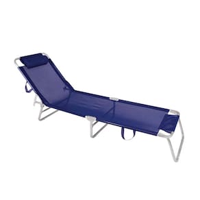 Cadeira Espreguicadeira Aluminio Azul Marinho - Mor
