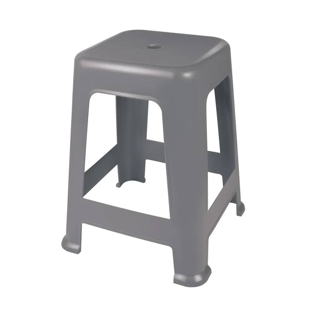 Banqueta Plastica Cinza - Mor