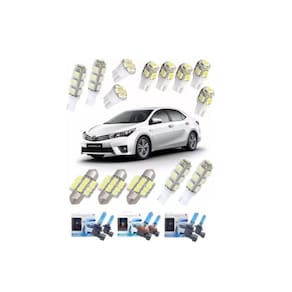 Kit Lâmpada Super Branca + Led Corolla 2018 2019 Tech One