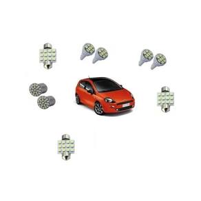Kit Lampada Led Fiat Punto 2008 2009 2010 2011 Super Branca
