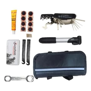 Kit Ferramentas Bike Chaves Bomba Remendo Reparo Bicicleta