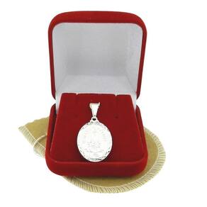 O Pingente N S Fatima 28Mm Folheada Prata Pi158