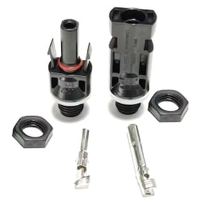 4 Pares Conector MC4 Rosca M12 Energia Solar Stringbox
