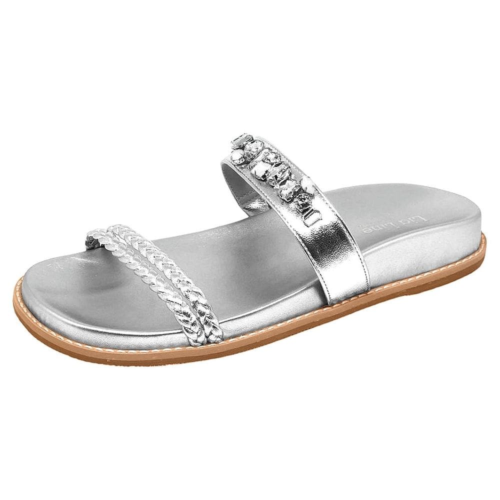 Chinelo Feminino Flat Lia Line Simara Pedras 2231.71576