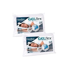 Travesseiro Viscoelástico Gelflex Nasa GN1100 c/ Capa Percal 200 Fios Kit c/ 2 Un (50x70) - Duoflex