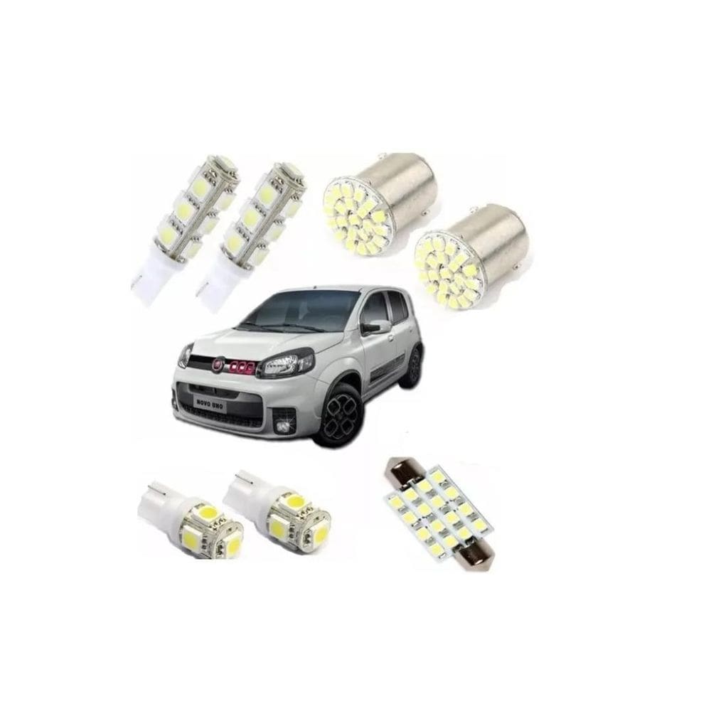 Kit Lâmpadas Led Novo Uno Vivace Mille Way Xenon Teto Ré
