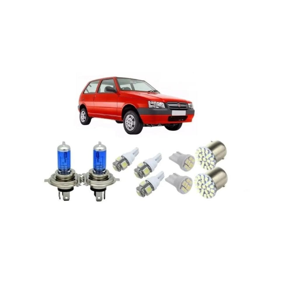 Kit Lâmpadas Led Uno 91 92 93 94 95 96 97 98 99 00 01 02 03