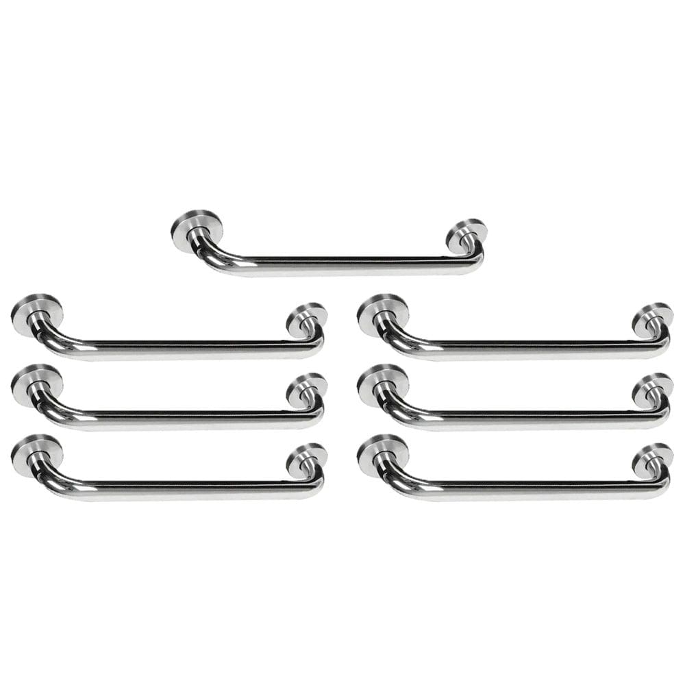 Alça Apoio 50Cm Barra Suporte Anti Queda Kit 7 Uni Gestante Idoso Cadeirante PCD Box Banheiro