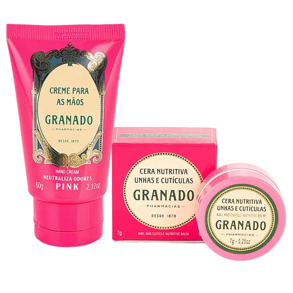 Kit Granado Creme 60g + Cera Nutritiva Unhas e Cutículas 7g