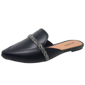 Mule Feminino Tira Strass Casual Conforto Mississipi
