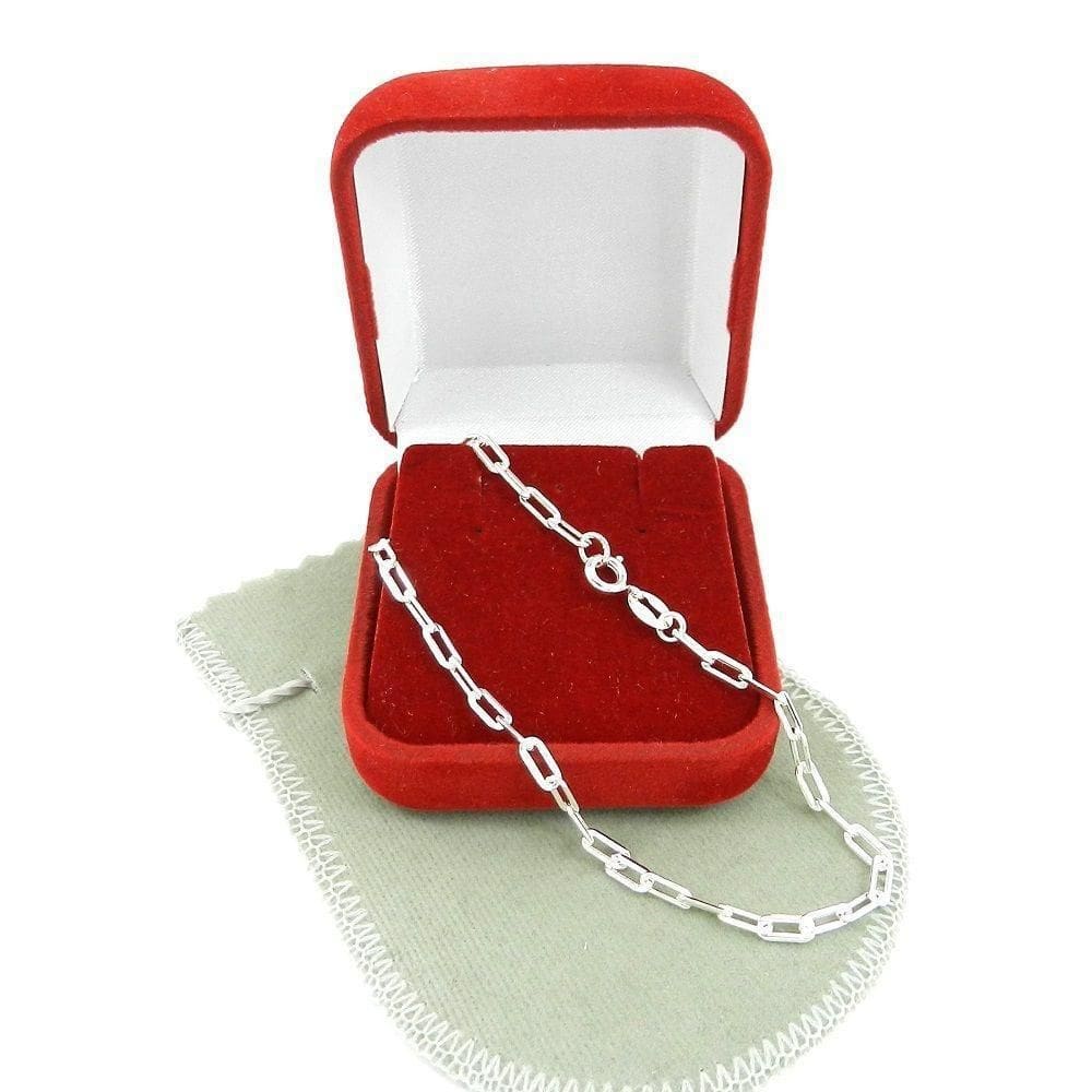 Pulseira Masculina 18Cm 3Mm Largura Folheada Prata Pl444