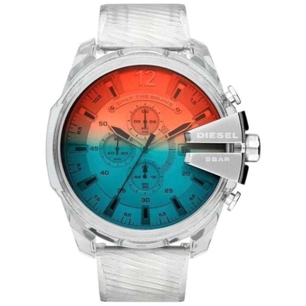 Relógio Masculino Disel Dz4515 Transparente