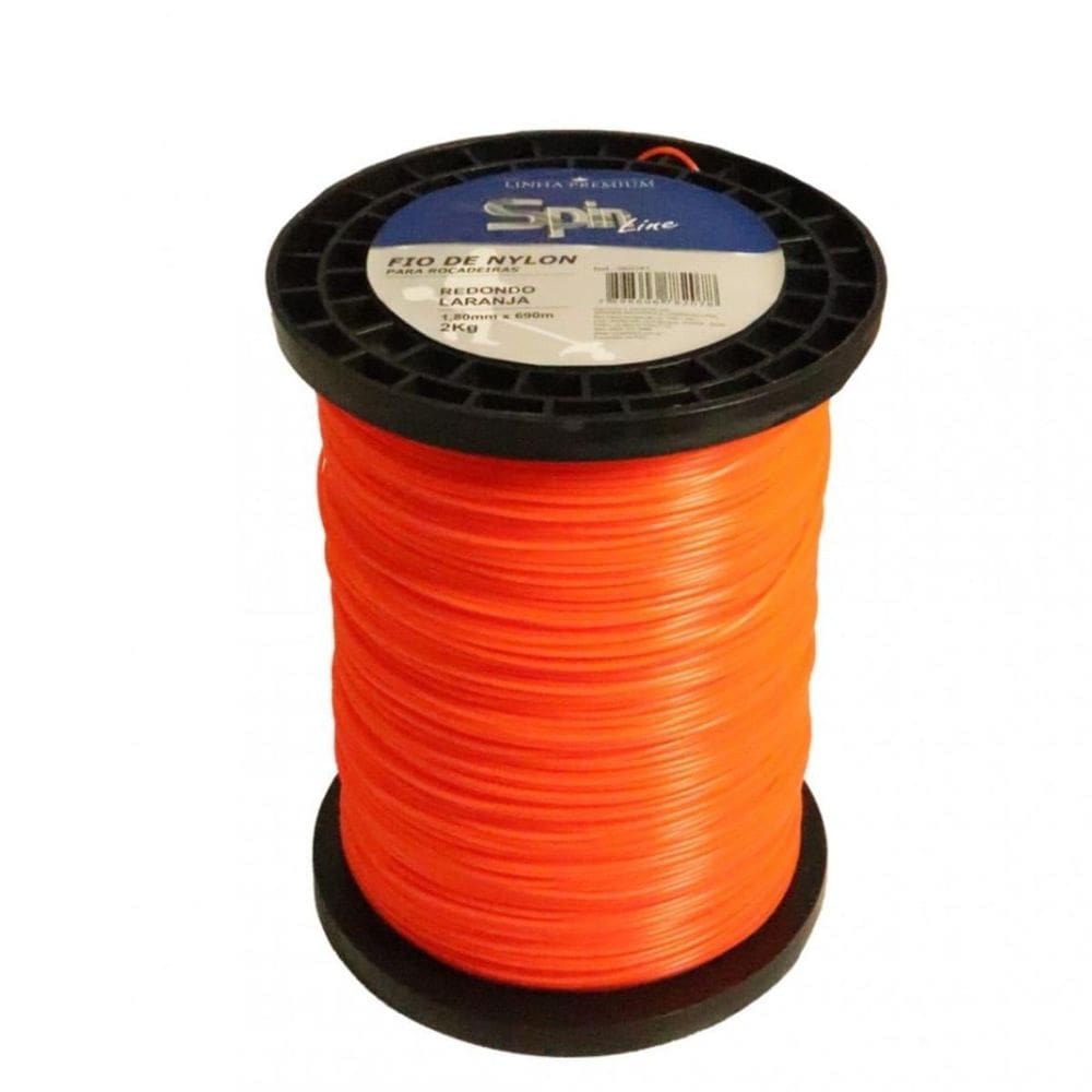 Fio De Nylon 1,80Mm Redondo Para Roçadeira E Aparador 690Mts