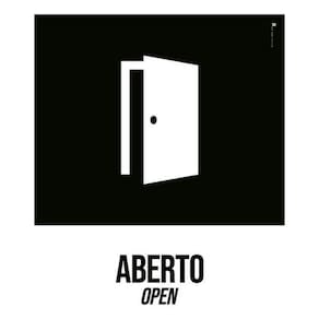 Kit 3 Placas Desenho - Aberto Open