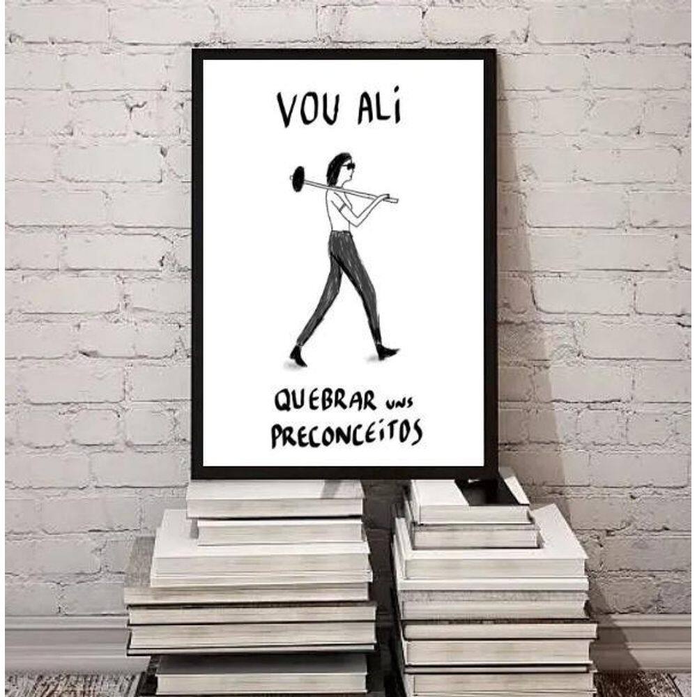 Quadro Quebrando Preconceitos 45X34Cm