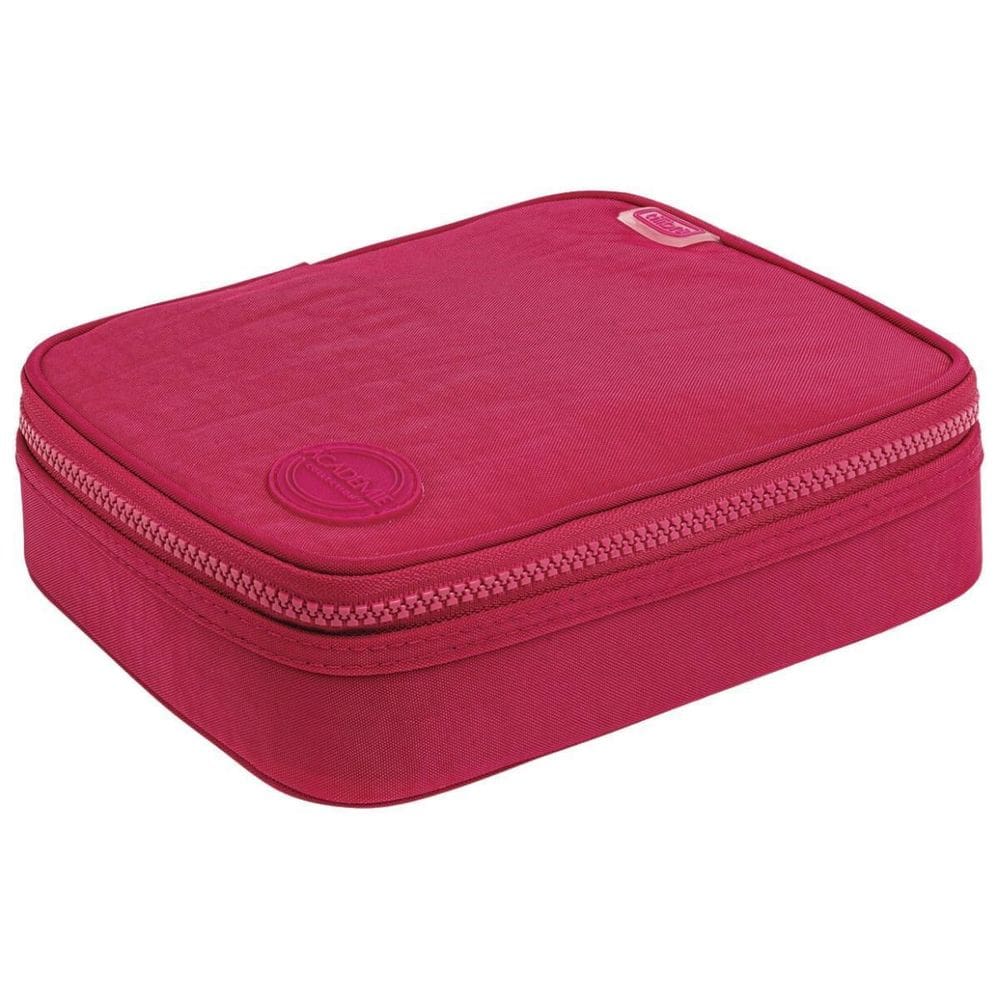 Estojo Box Académie Nylon Escolar Com Divisória Elástico