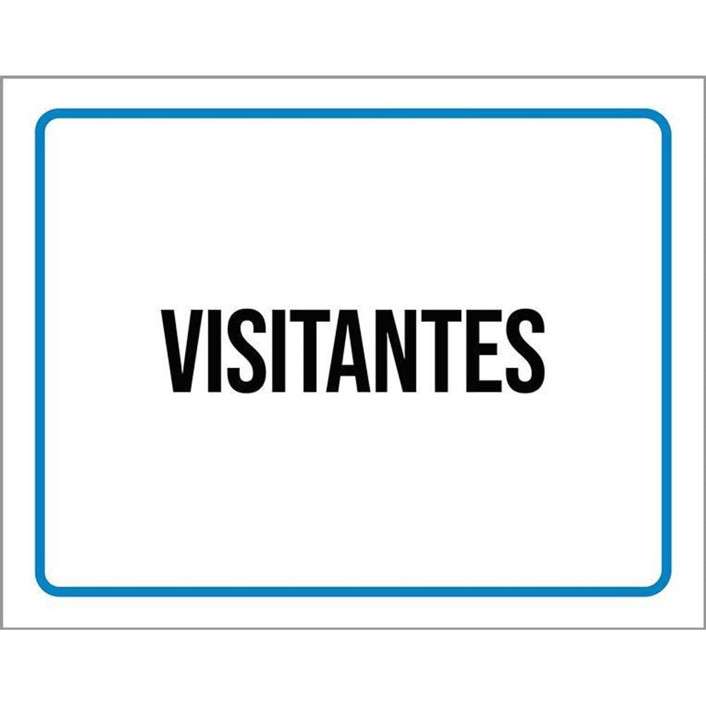 Kit 3 Placas Ambiente Sinalização Setor Visitantes