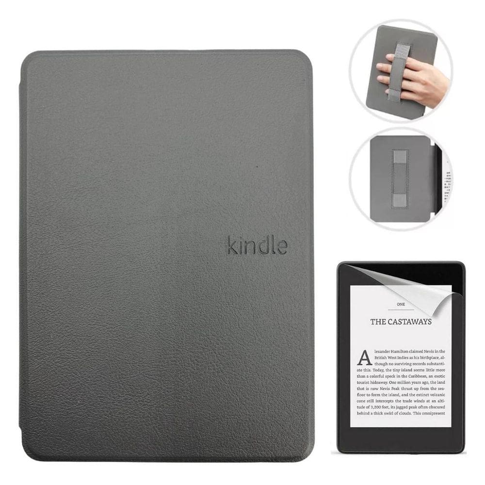 Case Com Alça Para Kindle 12 Básico 6.0 Rs23Cv + Película