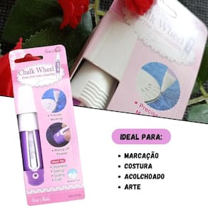 Caneta Giratória Para Tecido Giz Branco - Sew Mate