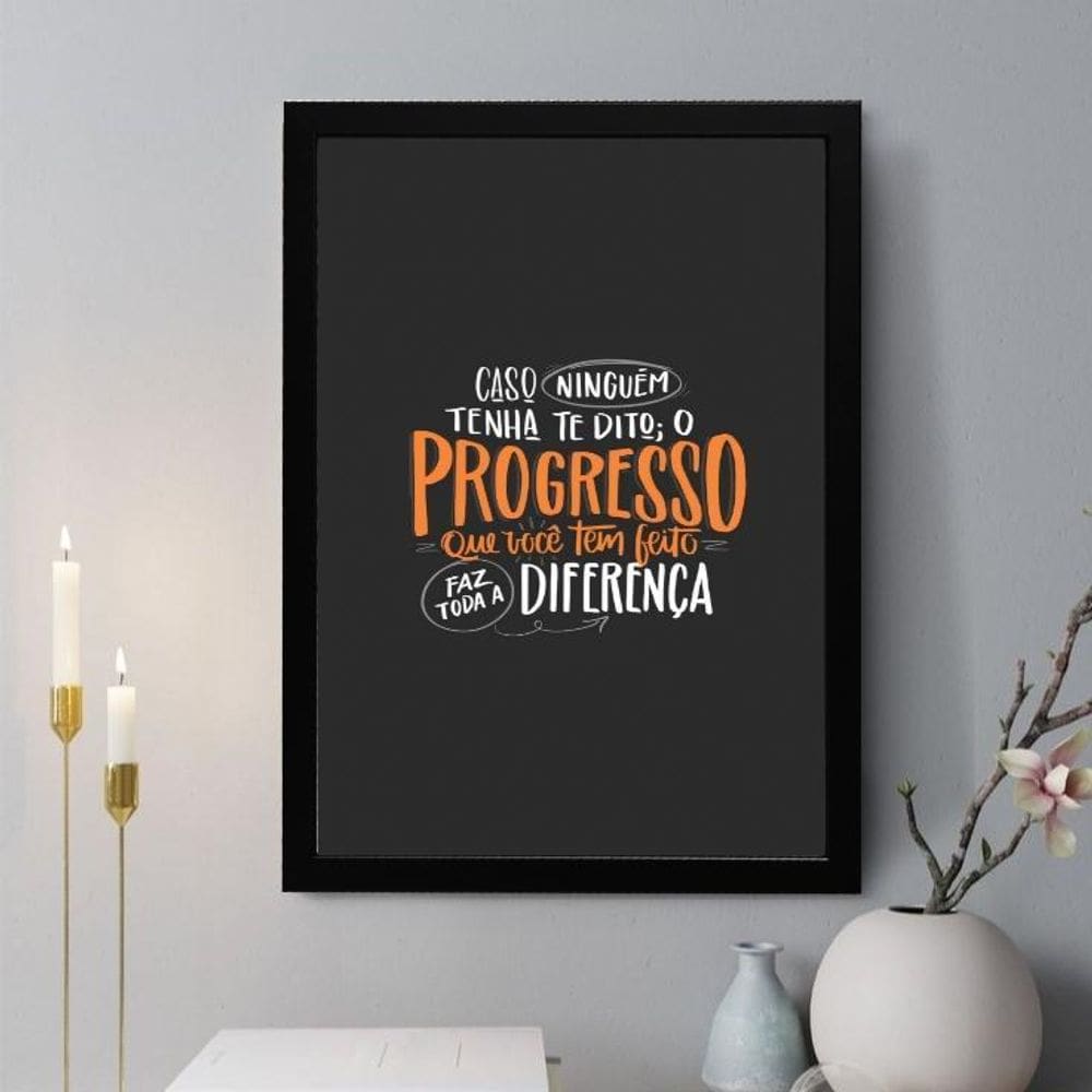 Quadro Decorativo Caso Ninguém Tenha Dito 33X24Cm - Vidro