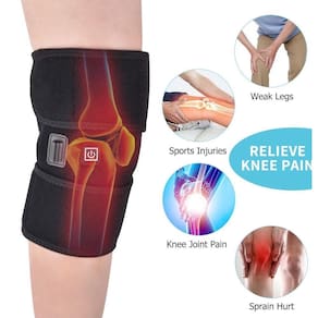 Joelheira Aquecida Elétrica Massagem Relaxamento Muscular