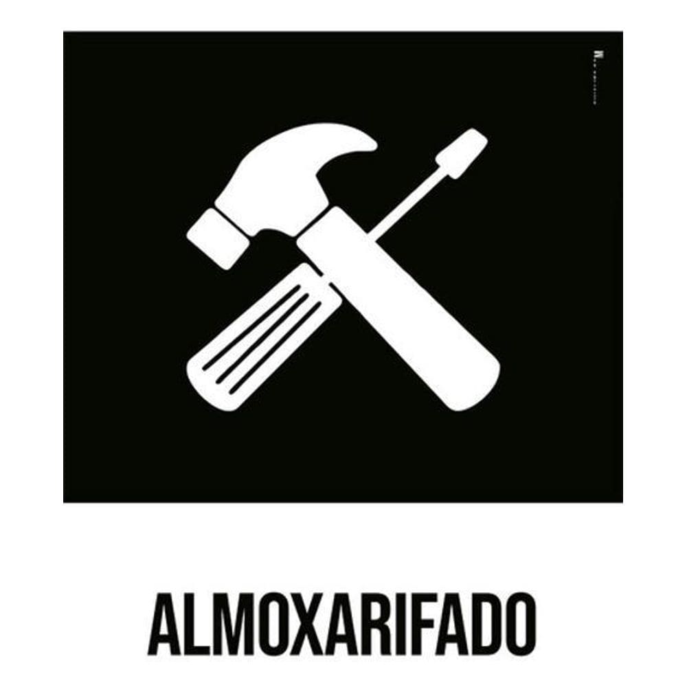 Kit 3 Placas Desenho - Almoxarifado