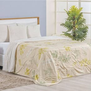 Cobertor King Top Line Estampado Hipercal/sherpa 1 Peça - Natives
