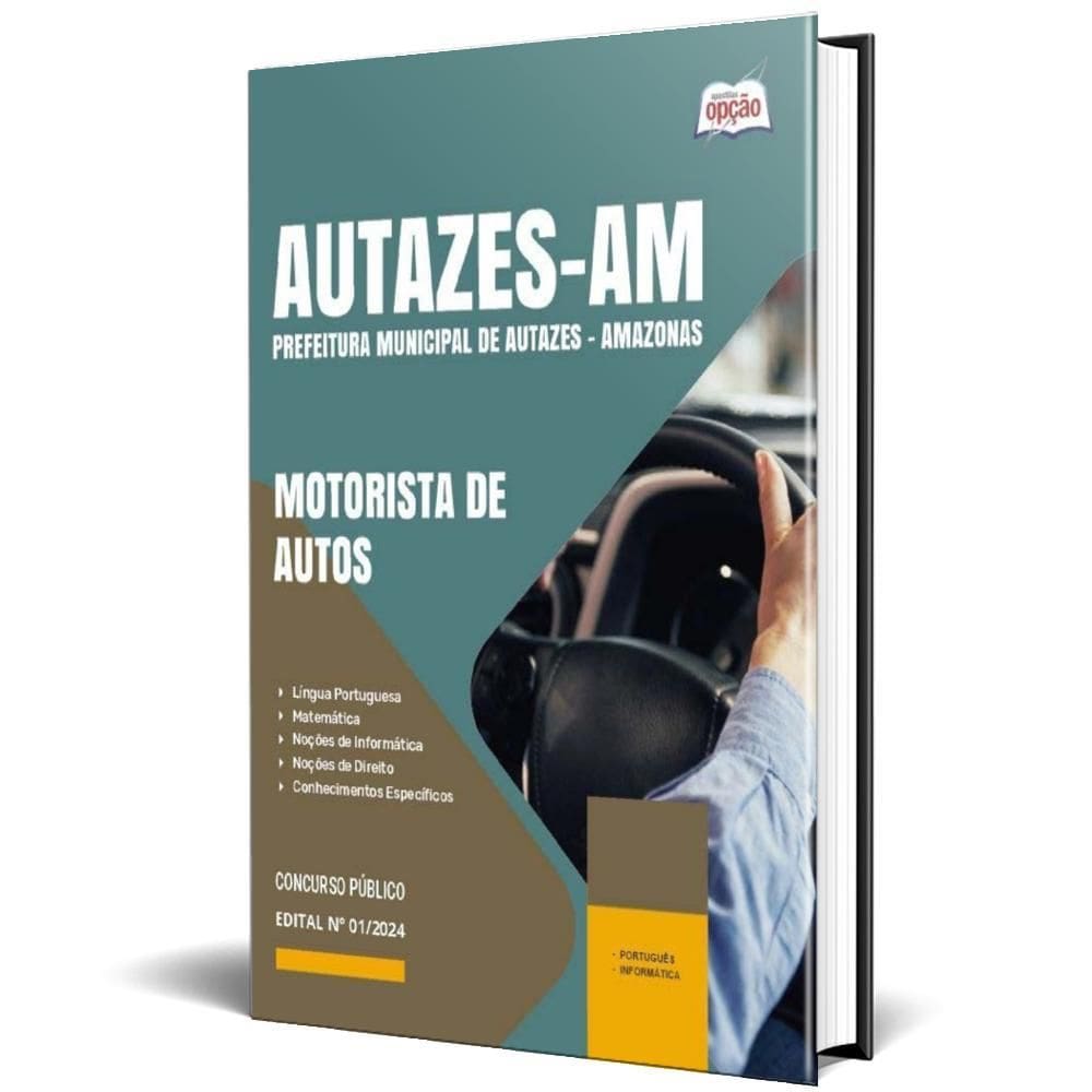 Apostila Prefeitura De Autazes Am 2024 - Motorista De Autos