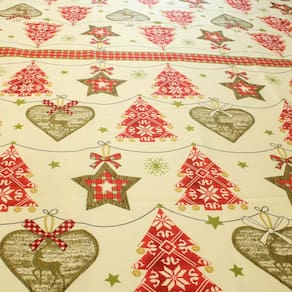 Tecido Oxford Natal Estampado Natalino Toalha Mesa 3 Metros