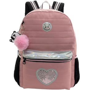 Mochila De Costas 16 Panda Holográfico Escolar Passeio