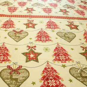 Tecido Oxford Natal Estampado Natalino Toalha Mesa 3 Metros