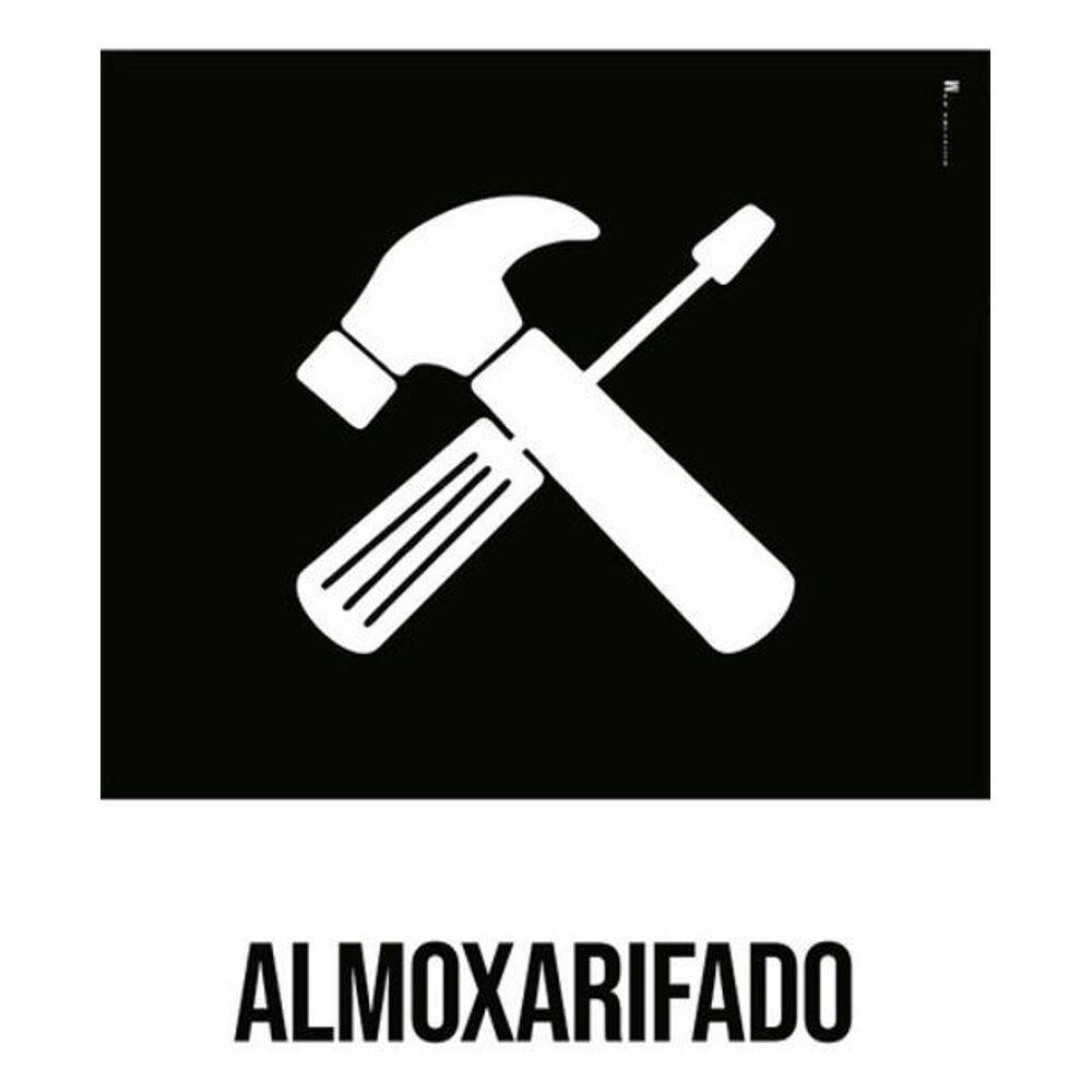 Kit 3 Placas Desenho - Almoxarifado