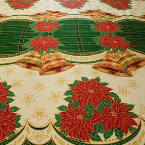 Tecido Oxford Natal Estampado Natalino Toalha Mesa 3 Metros