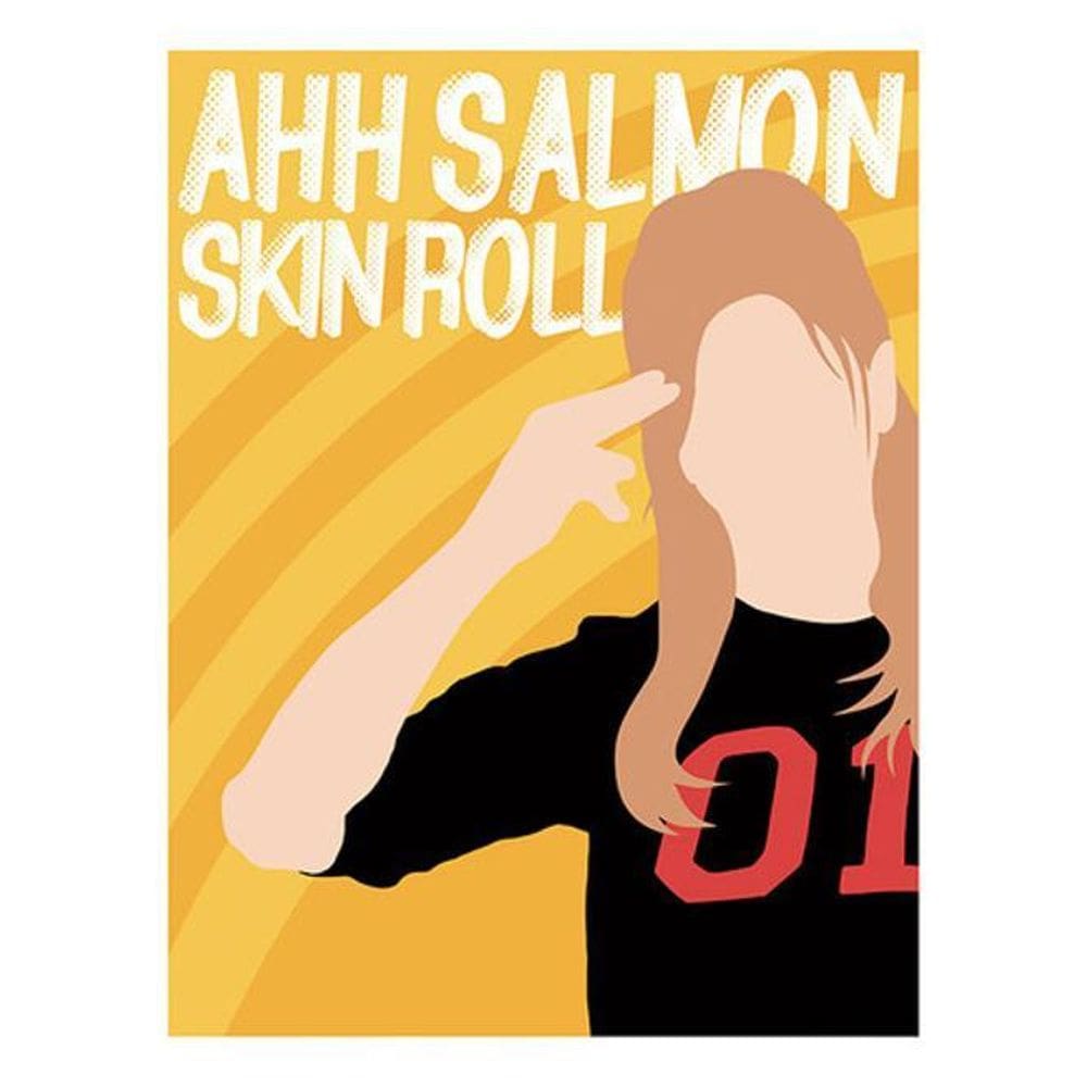 Kit 3 Placas Sinalização - Ahh Salmon Skin Roll