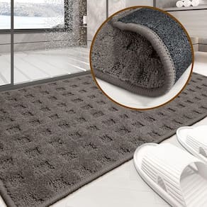 2 Tapete Banheiro Antiderrapante Grande Soft Re35 Js 50X100