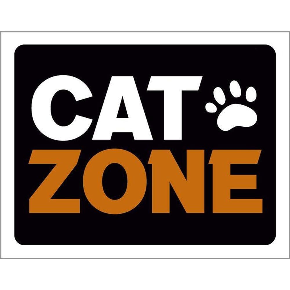 Placa Decorativa Cat Zone Patinha 36X46