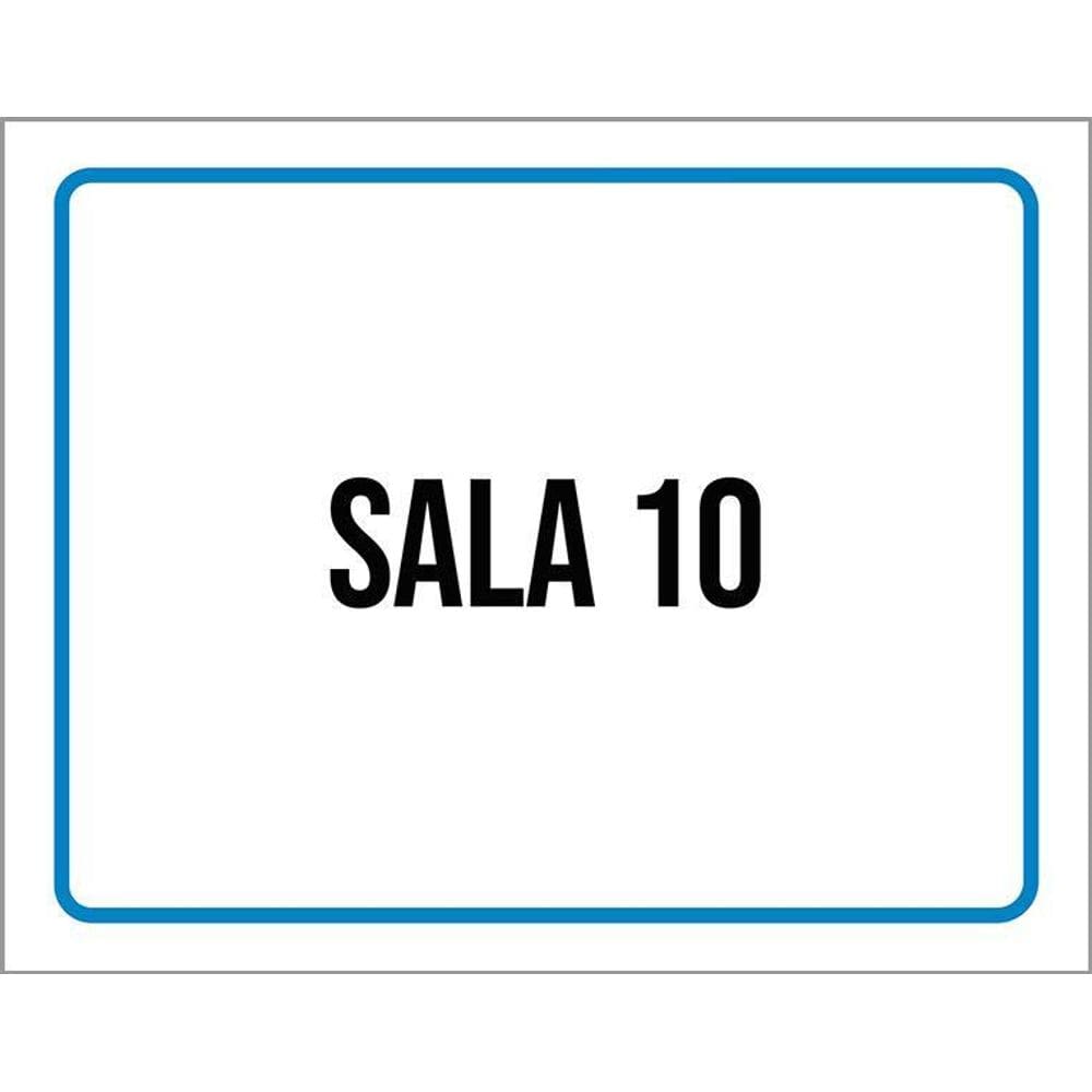 Kit 3 Placas Ambiente Sinalização Setor Sala 10