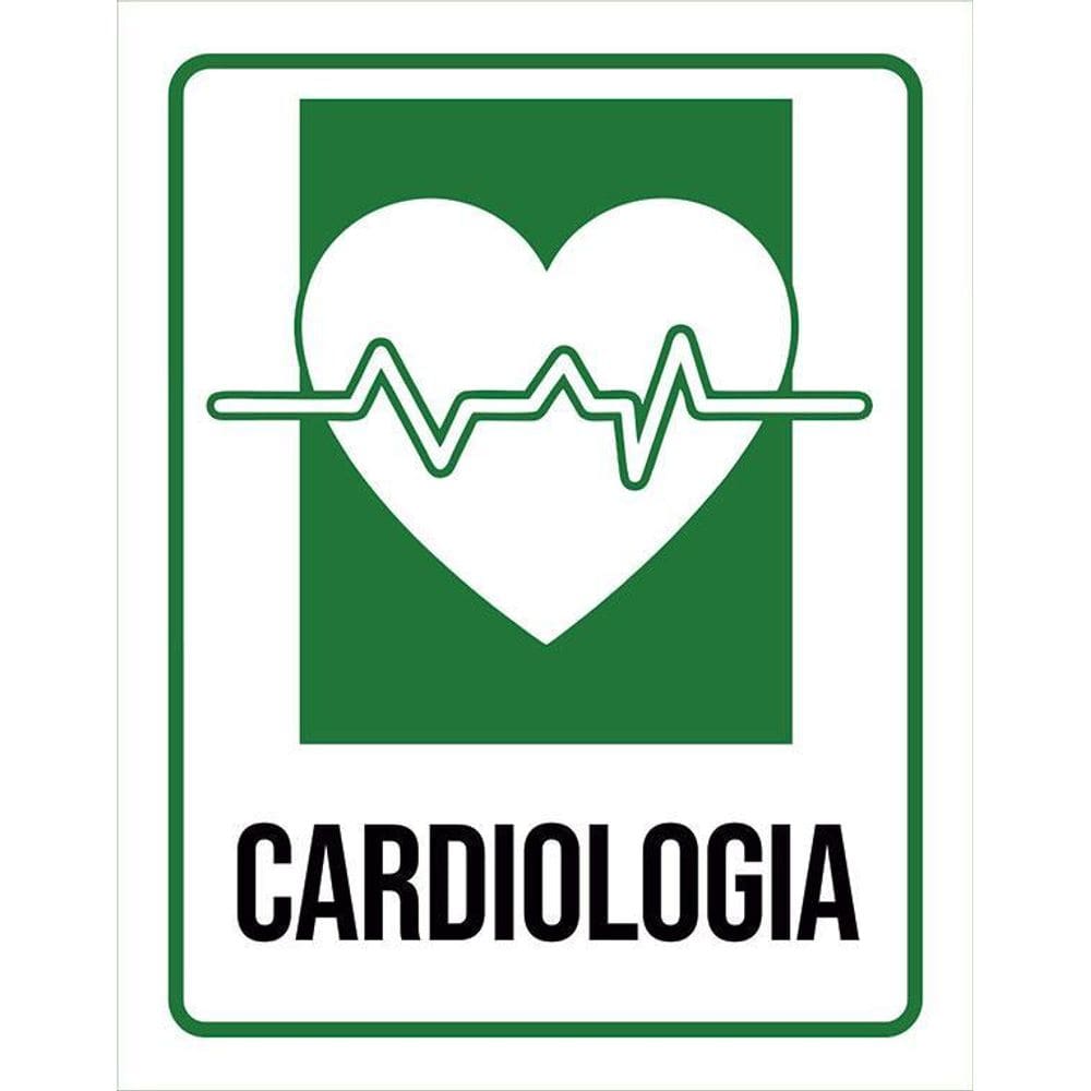 Placa Sinalização Hospitalar Cardiologia 36X46