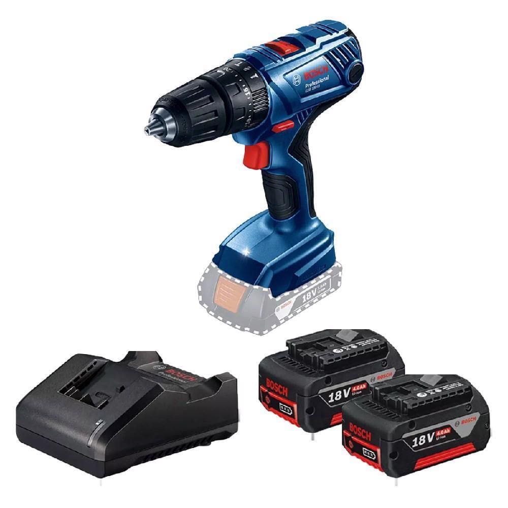Parafusadeira Impacto 18V Carregador E 2 Bat Gsb180-Li Bosch