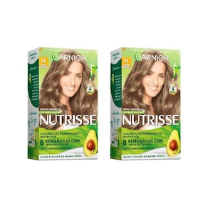 Coloraçao Nutrisse 71 Louro Cinza Médio/Louro Esp-Kit C/2Un