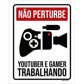Kit 3 Placas Decorativa Youtuber Gamer Trabalhando Xb