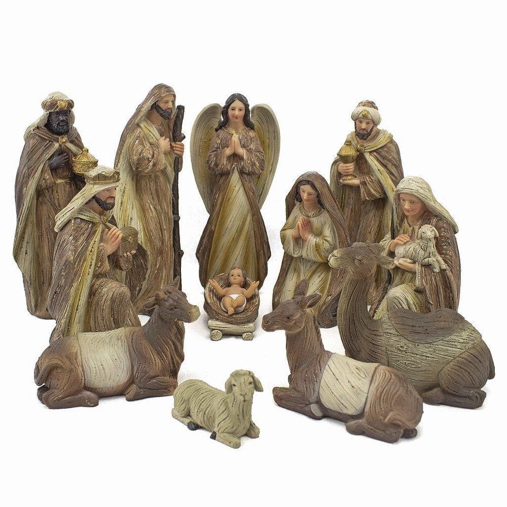 Presépio Importado Resina 12 Peças 20 Cm