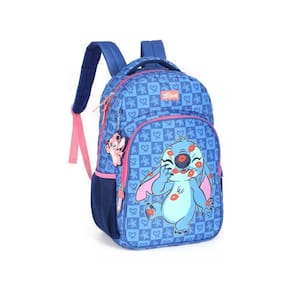 Mochila De Costa Azul Escolar Stitch Disney Classics Luxcel