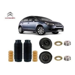 2 Kit Coxim Rolamento Prato Amortecedor Dianteiro C4 2007 2008 2009 2010