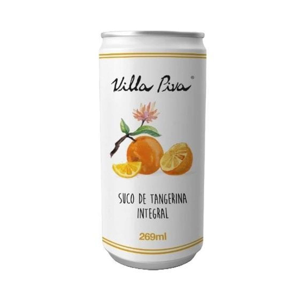Suco De Tangerina Integral Sem Açúcar Lata Villa Piva 269Ml