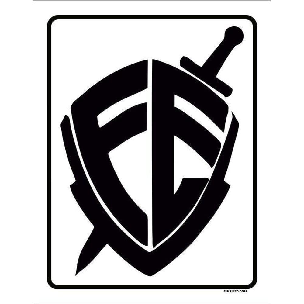 Placa Decorativa - Escudo Fé Gospel 36X46