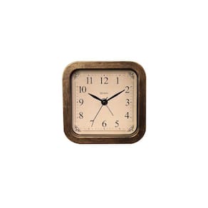 Relógio Despertador Herweg Quartz Ouro Envelhecido 2653-245