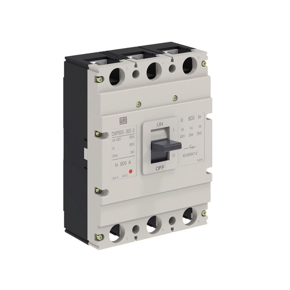 Disjuntor Caixa Moldada Dwp 3P Dwp800L-800-3 35Ka 800A Weg