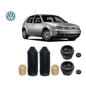 2 Kit Coxim Rolamento Batente Amortecedor Dianteiro Golf 2002 2003 2004